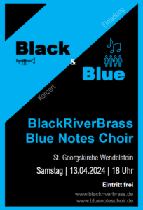Plakat Black and Blue 13.04.2024